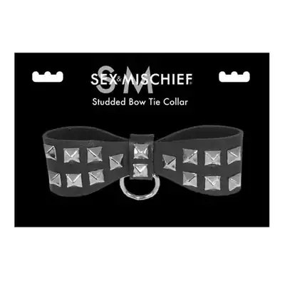 Sex&amp;Maschief- Studded Bow Tie Collar Obroża Z Kokardą Nabijaną Ćwiekami.