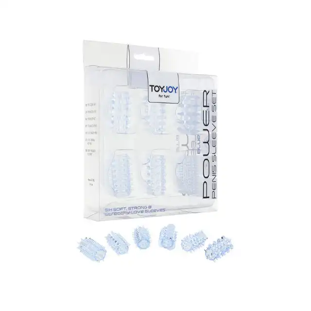 Power Penis Sleeve Set Clear - Zestaw nakładek