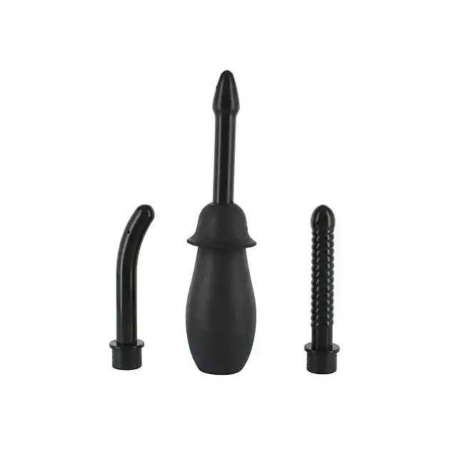 Anal Douche Kit Black - zestaw do lewatywy