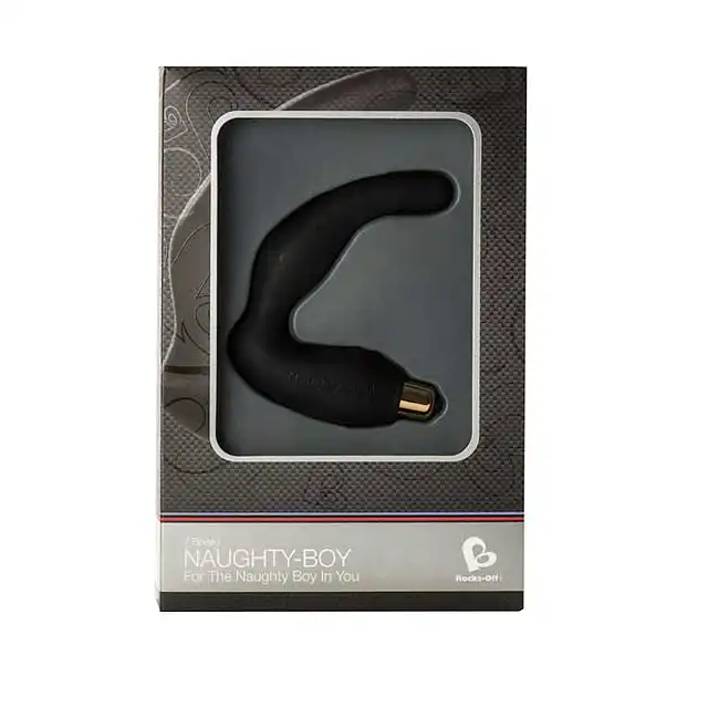 Rocks-Off - Naughty-Boy 7-Speed Black - masażer prostaty.