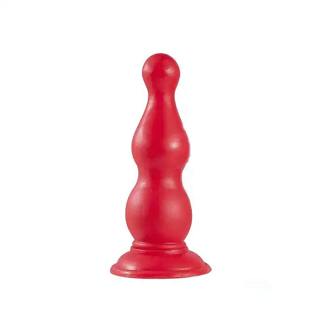 Xtra - Wtyczka analna. Falisty unikalny kształt. Mocna przyssawka. 15 cm.