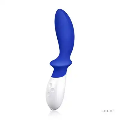 Lelo - Loki Blue. Stymulator prostaty o stożkowym designie i spłaszczonej dodatkowo stymulującej podstawie