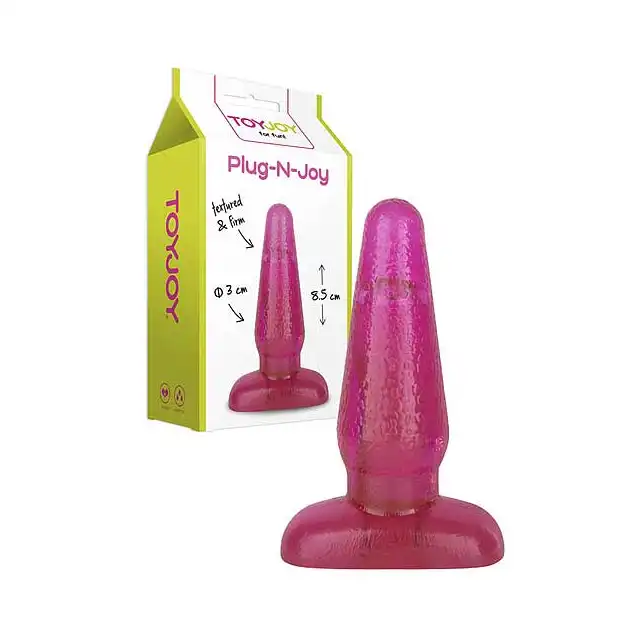 Toy Joy - Plug-N-Joy. Miękka Żelowa Wtyczka Analna. Średnia Wielkość.