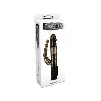 BestSeller - Rabbit Series - Black Roger - Wibrator Ze Stymulatorem Analnym. T4L.