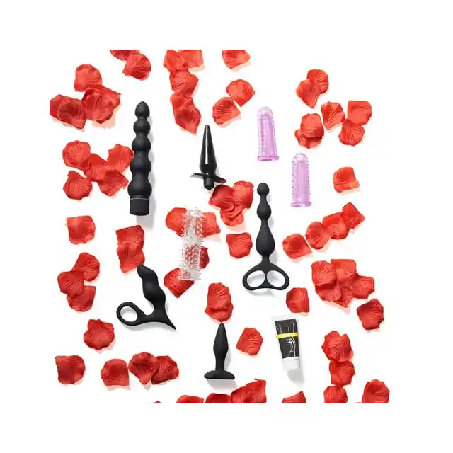 Adventurous anal starter kit - Zestaw akcesoriów analnych 10 sztuk