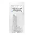 Basix - 6.5" Dong With Suction Cup Clear. Realistyczne, żelowe dildo z przyssawką. 17 cm.