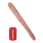 King Cock - Tapered Double Dildo. Podwójne, Realistyczne Dildo. Dwie Grubości.
