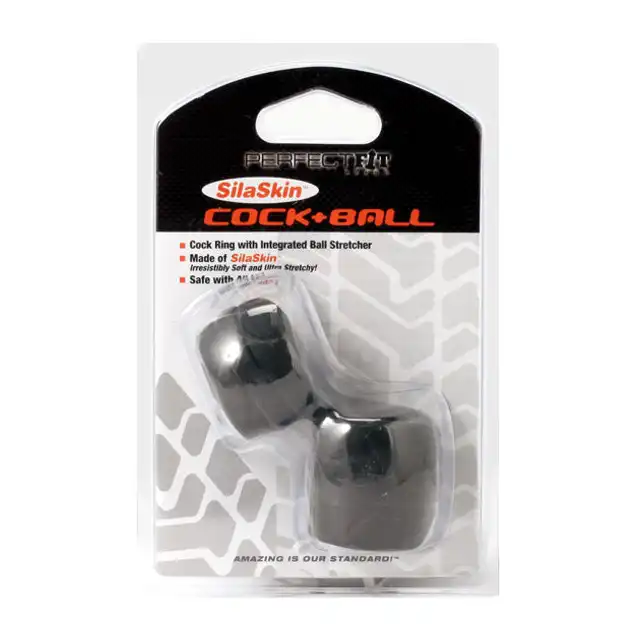 Perfect Fit - Silaskin Cock &amp; Ball Black - Ring.