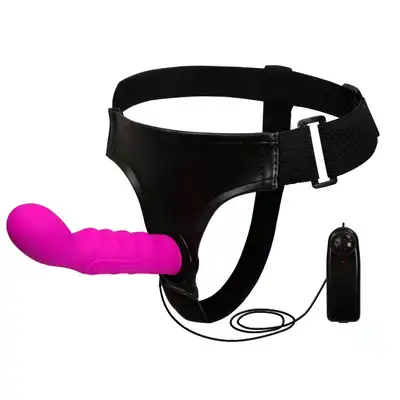 Ultra Harness - G Strap On Z wibracjami. 100% Silikon. 2 silniki. Bestseller. Mega Cena.