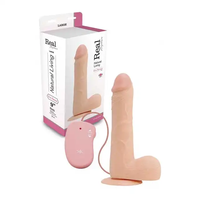 Real Rapture -Realistyczne Dildo Z Wibracjami. Large. 23 cm.