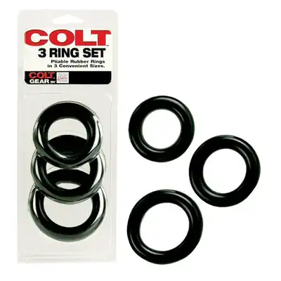 Colt - 3 Ring Set. Zestaw ringów erekcyjnych.