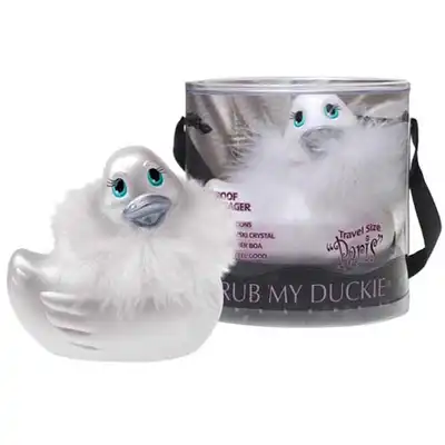 Big Teaze Toyz - I Rub My Duckie Paris - Travel Size (Blanc) - Wibrująca kaczuszka.