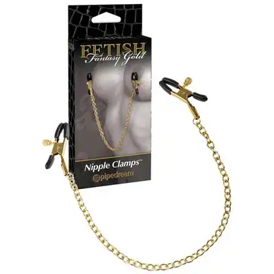 Fetish Fantasy Gold - Nipple Clamps. Złote Klamerki Na Sutki.