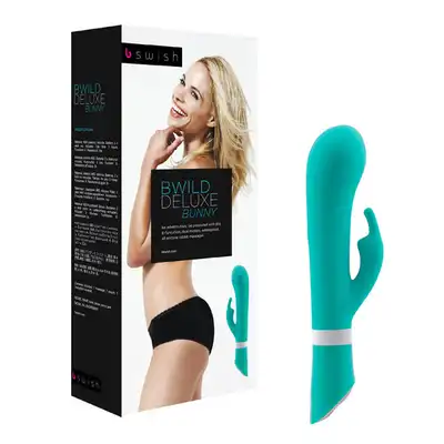 B Swish-B Wild Deluxe Bunny - Jade - Wibrator ze stymulatorem łechtaczki.