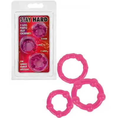 Stay Hard - Trzy Pierścienie Erekcji - purple.