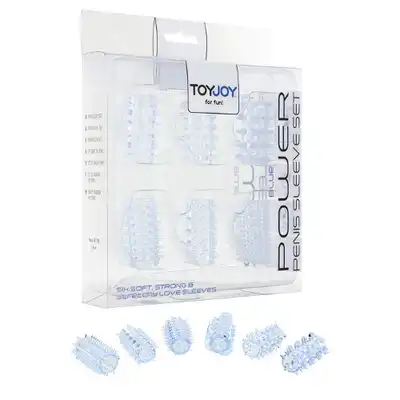 Power Penis Sleeve Set Clear - Zestaw nakładek