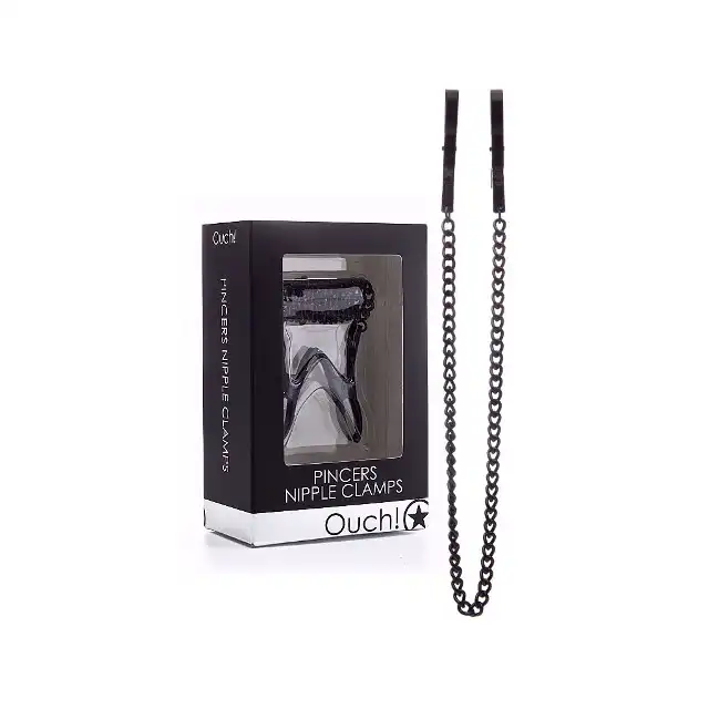 Ouch! Pincers Nipple Clamps Black