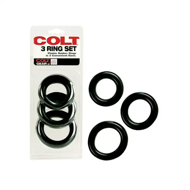 Colt - 3 Ring Set. Zestaw ringów erekcyjnych.