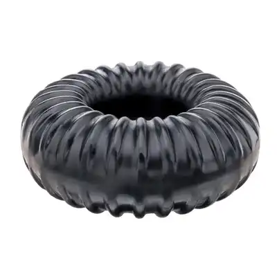 Perfect Fit - Ribbed Ring Black - Ring.