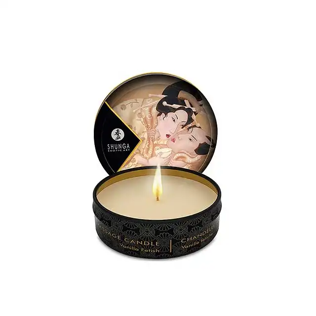 Shunga Candle 30 ml Desire - Świeca do masażu Vanilla Fetish