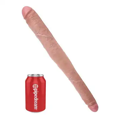 King Cock - Tapered Double Dildo. Podwójne, Realistyczne Dildo. Dwie Grubości.