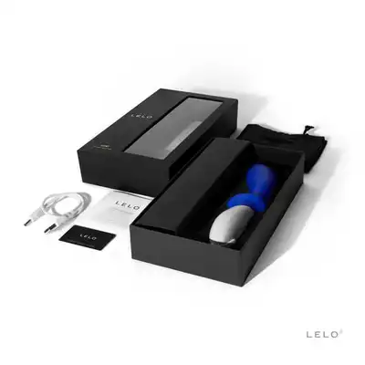 Lelo - Loki Blue. Stymulator prostaty o stożkowym designie i spłaszczonej dodatkowo stymulującej podstawie