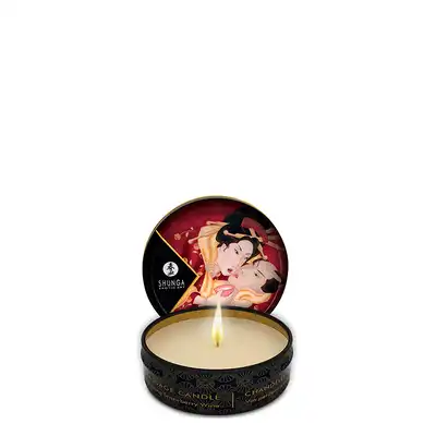 Shunga Candle 30 ml Romance - Świeca do masażu Strawberry Wine.