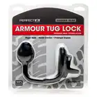 Perfect Fit - Armour Tug Lock Black - Nakładka połączona z plugiem.
