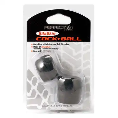 Perfect Fit - Silaskin Cock &amp; Ball Black - Ring.