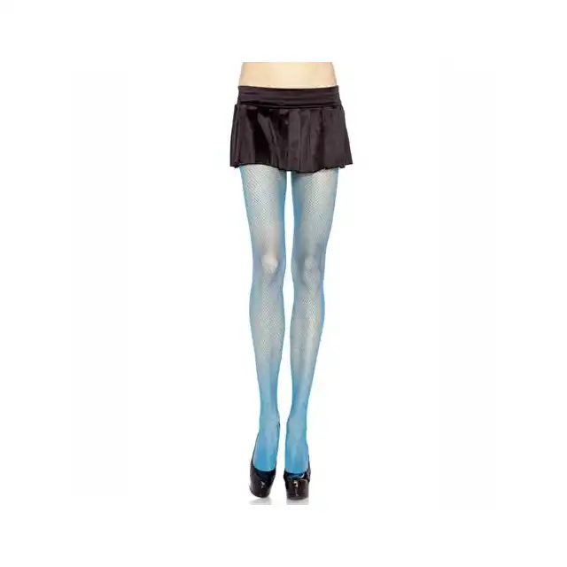 Leg Avenue Spandex Fishnet Pantyhose Light Blue O/S