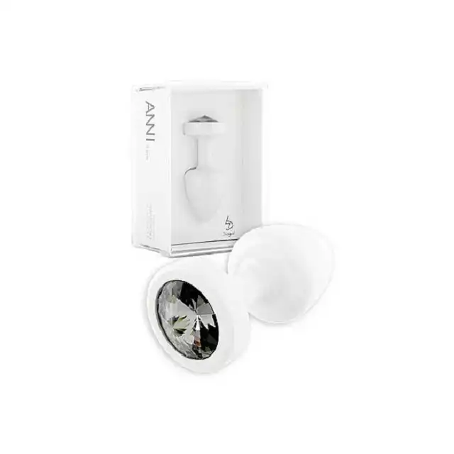 Diogol - Anni Round White. Luksusowa wtyczka z kryształem Swarovski.