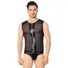 Softline - Shirt and Shorts 4606 Black. Męska koszulka ze slipkami. 