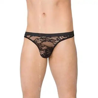 Softline -Mens Briefs 4523 O/S. Męskie koronkowe stringi. 