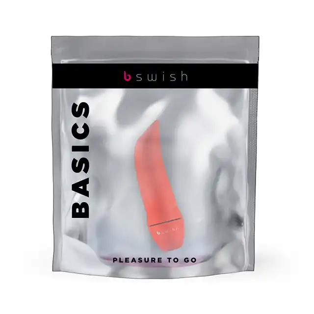 B Swish - BMine Classic Curve Bullet Vibrator. Mini koralowy wibrator 