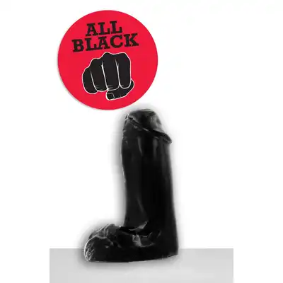 All Black - AB 41 Dildo. Czarne analne dildo o średnicy 4,5 cm