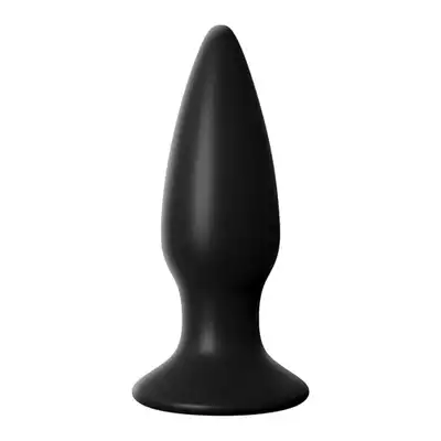 Anal Fantasy - Rechargeable Silicone S Plug Black. Wibrująca wtyczka analna