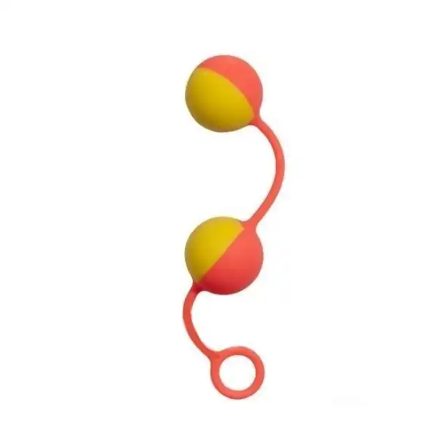 NMC - Little Frisky Yellow/Orange. Silikonowe kulki gejszy. 