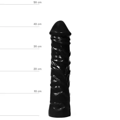 All Black - AB 19 Dildo. Wielkie czarne dildo 31 cm długości! 6,5 średnicy!