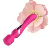 Foxshow - Silicone Dual Massager Pulsator. USB. 7+7 Funkcji. Red