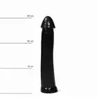 All Black - AB 30 Dildo. Czarne duże dildo 31 cm