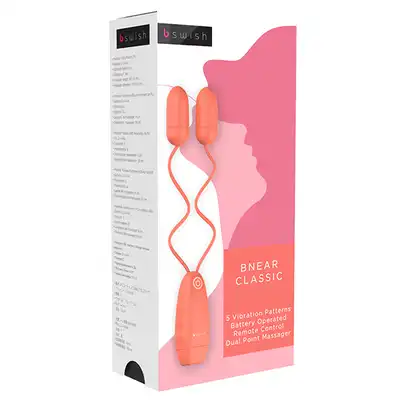 B Swish - Bnear Classic  Couples Wibrator Coral. Jajeczka wibrujące