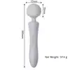 Boss Series - Ultra Powerfull Big USB Black 20 Function Gigantyczny masażer z serii Magic Wand z wyginającą się główką