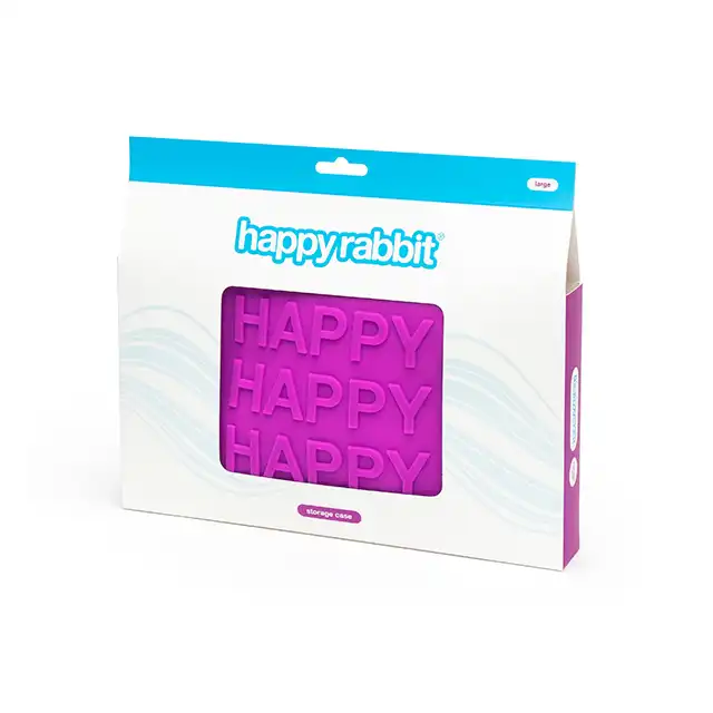 Happy Rabbit - Happy Storage Zip Bag Purple L. Fioletowe etui z silikonu