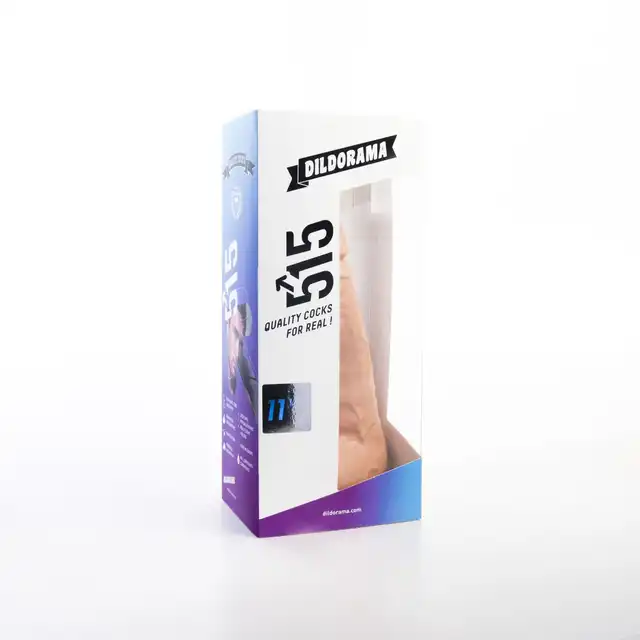 Dildorama - 515 Line 11,5" Flesh. Realistyczne dildo z przyssawką 8,1 cm średnicy