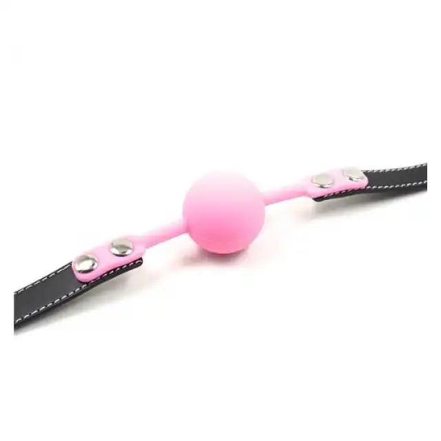 Toyz4lovers - Ball Gag Pink. Różowy knebel, regulowane zapięcie.