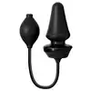Anal Fantasy - Inflatable Silicone Anal Plug Black. Pompowana wtyczka analna