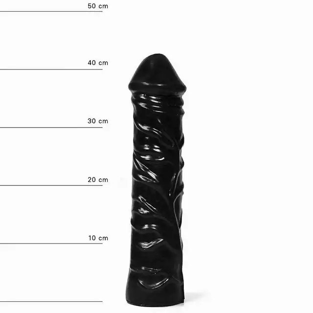 All Black - AB 19 Dildo. Wielkie czarne dildo 31 cm długości! 6,5 średnicy!