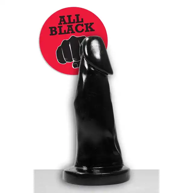 All Black - AB 38 Dildo. Czarne dildo analne z krzywiznami! 39 cm!
