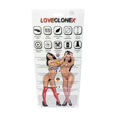 LoveClonex - Kronos - wibrator Cyberskin 17,5 cm