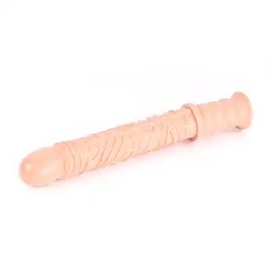 Dinoo King-Size - Damocles Flesh Dildo. Cieliste dildo z uchwytem do trzymania 42,5 cm